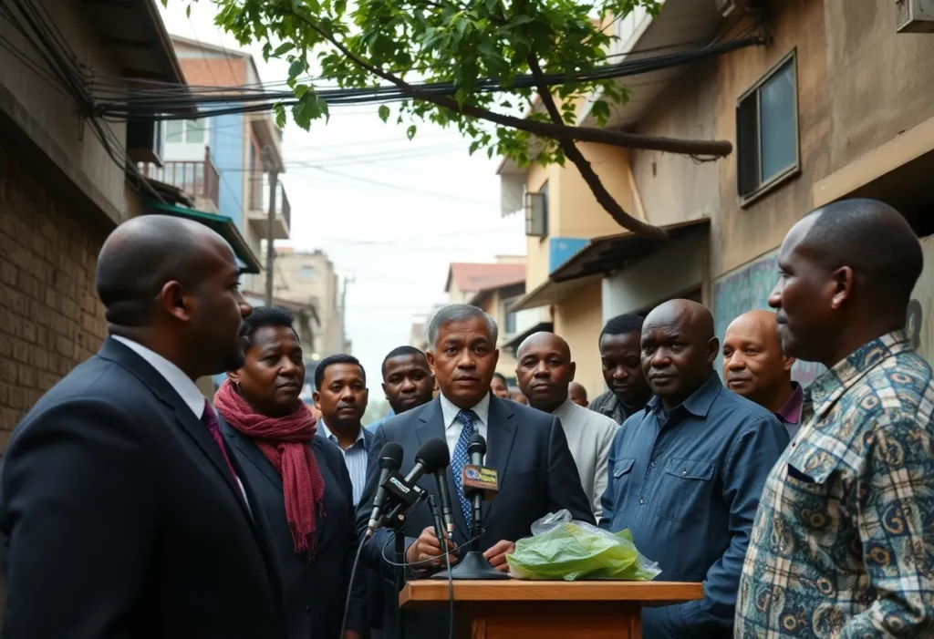 Press conference discussing SNAP benefits in Boston