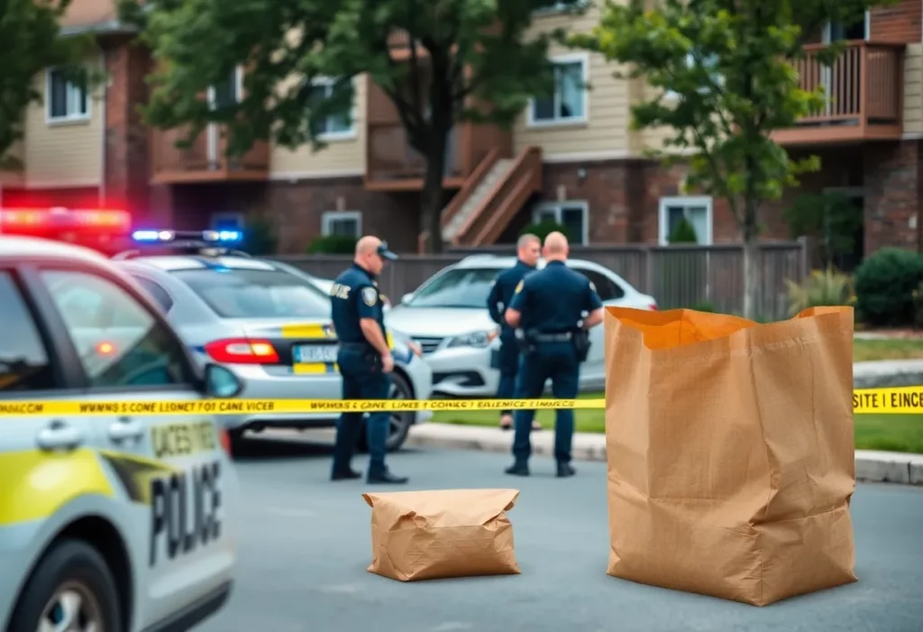 Law enforcement officers conducting a drug trafficking operation in Boston.