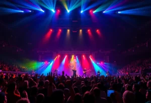 Crowd at Daughtry and Seether concert at MGM Music Hall