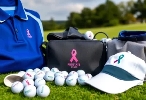 Exclusive golf merchandise collection for prostate cancer awareness