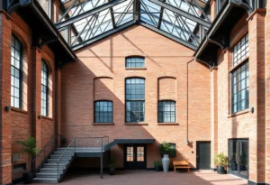 Renovated historic warehouse where HGA's Boston office is located