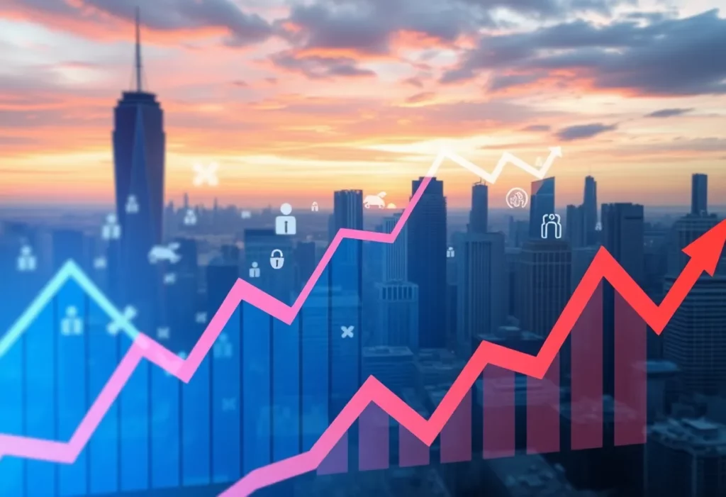 Abstract representation of job market and inflation