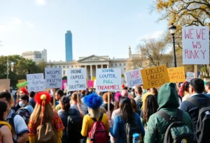 Crowd gathered at the No Kings rally in Boston Common