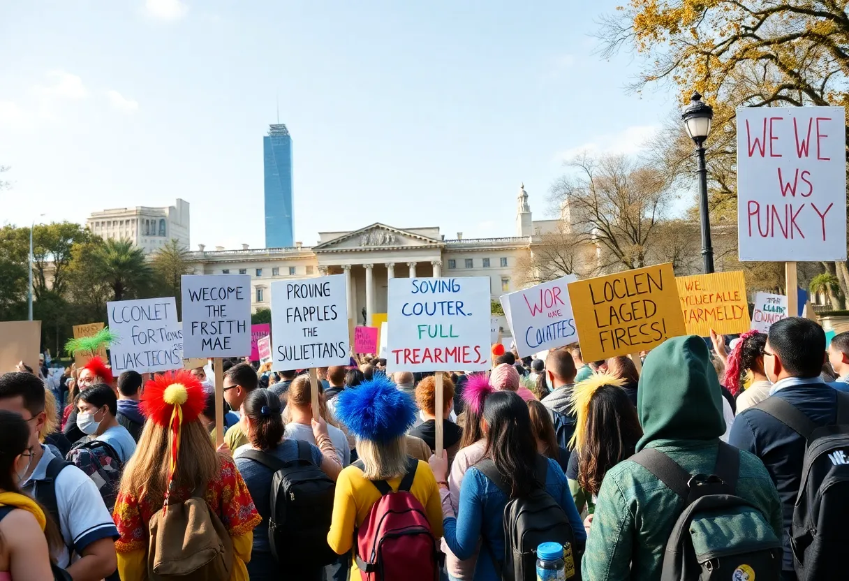 Crowd gathered at the No Kings rally in Boston Common