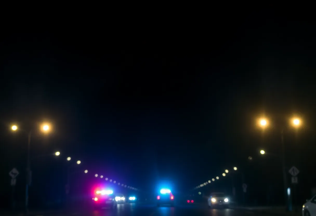 Police lights in Worcester representing law enforcement actions