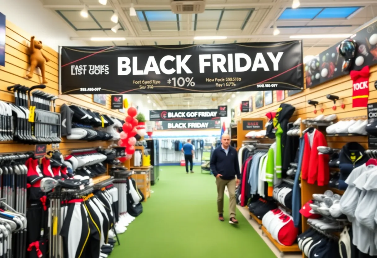 Golf clubs, balls, and apparel on sale for Black Friday 2025