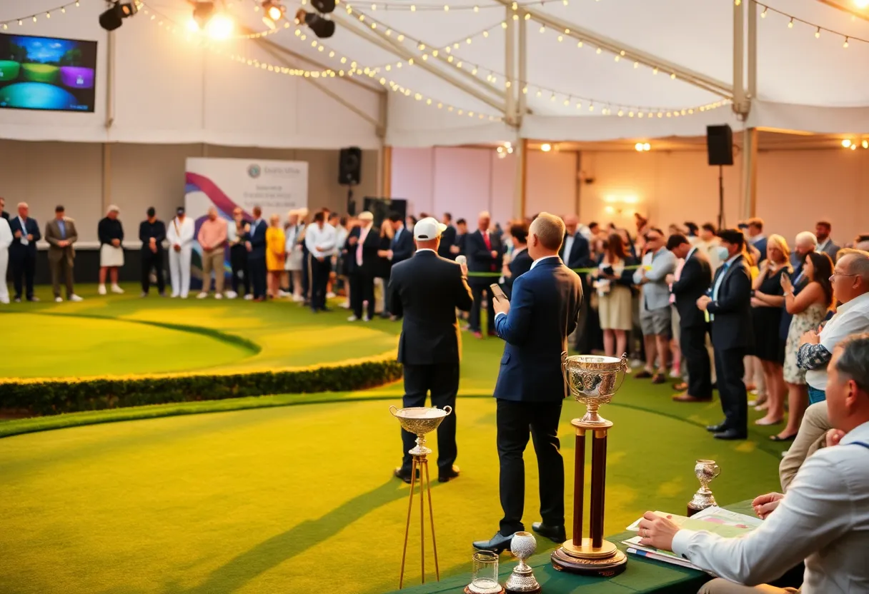Attendees celebrating at the 2025 Golf Course Awards Ceremony