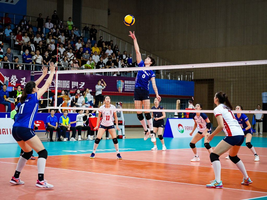 Fans cheering for Boston College volleyball team during a match