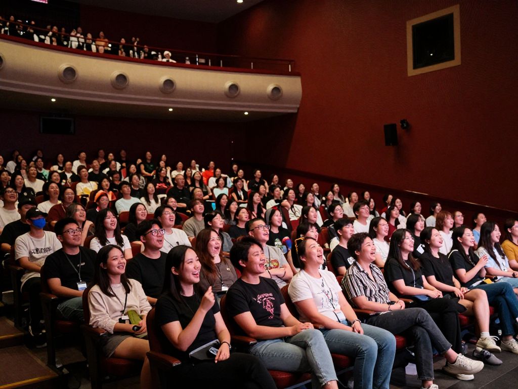 Audience enjoying a comedy show