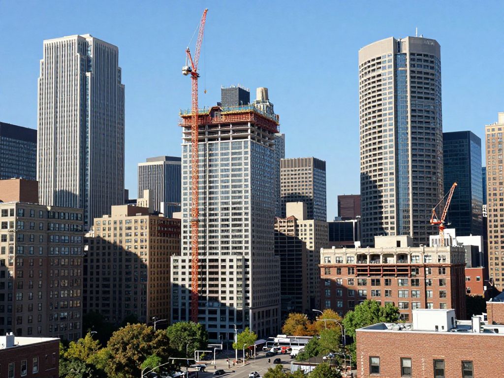Skyline of Boston highlighting commercial real estate developments