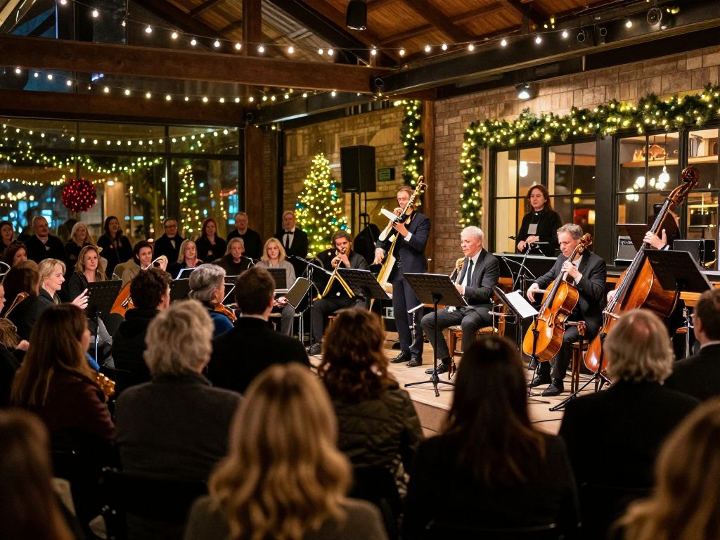 Audience enjoying a live holiday concert at City Winery Boston