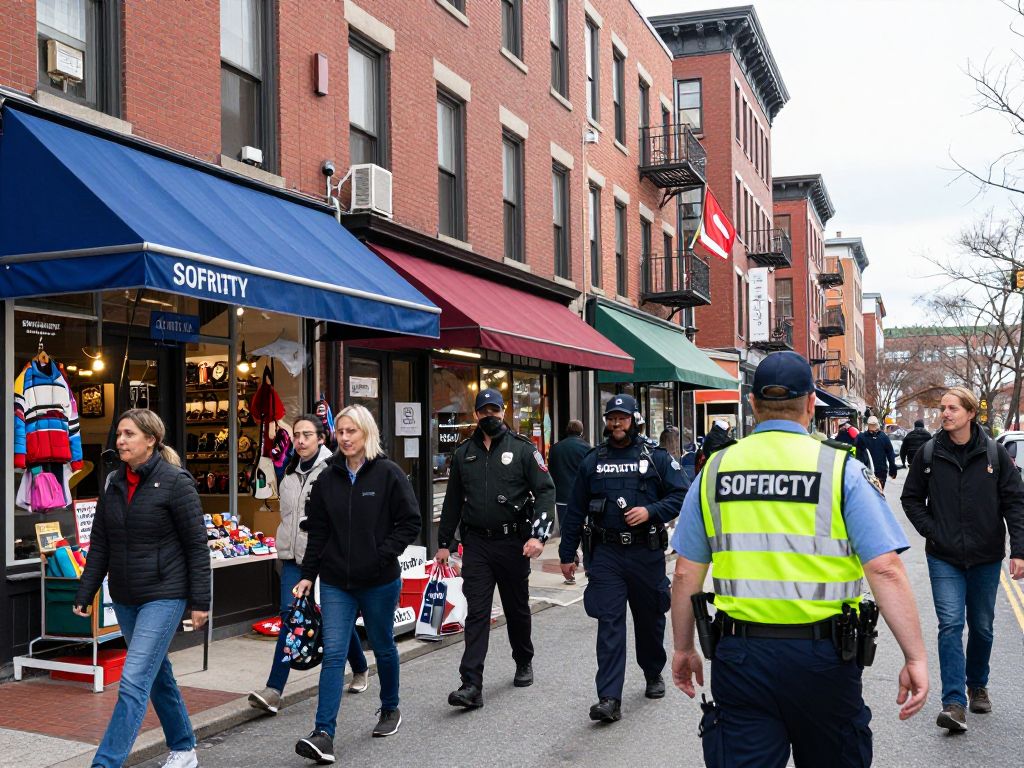 Vibrant local shops in Boston illustrating community spirit.