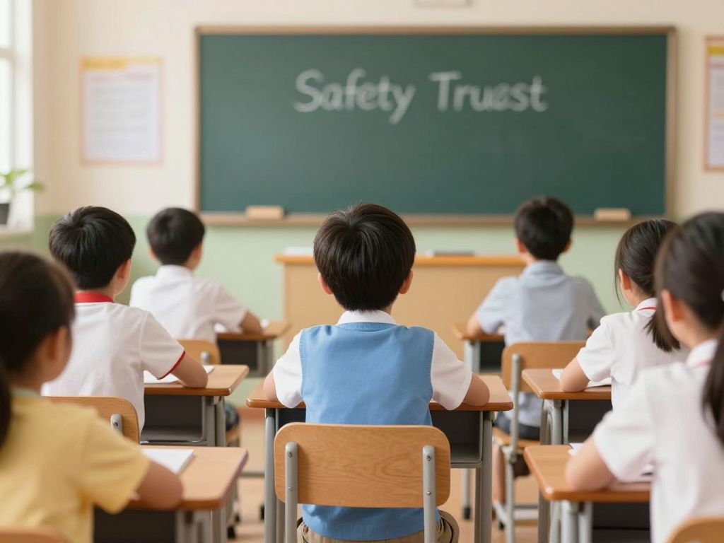 Illustration representing child safety in education