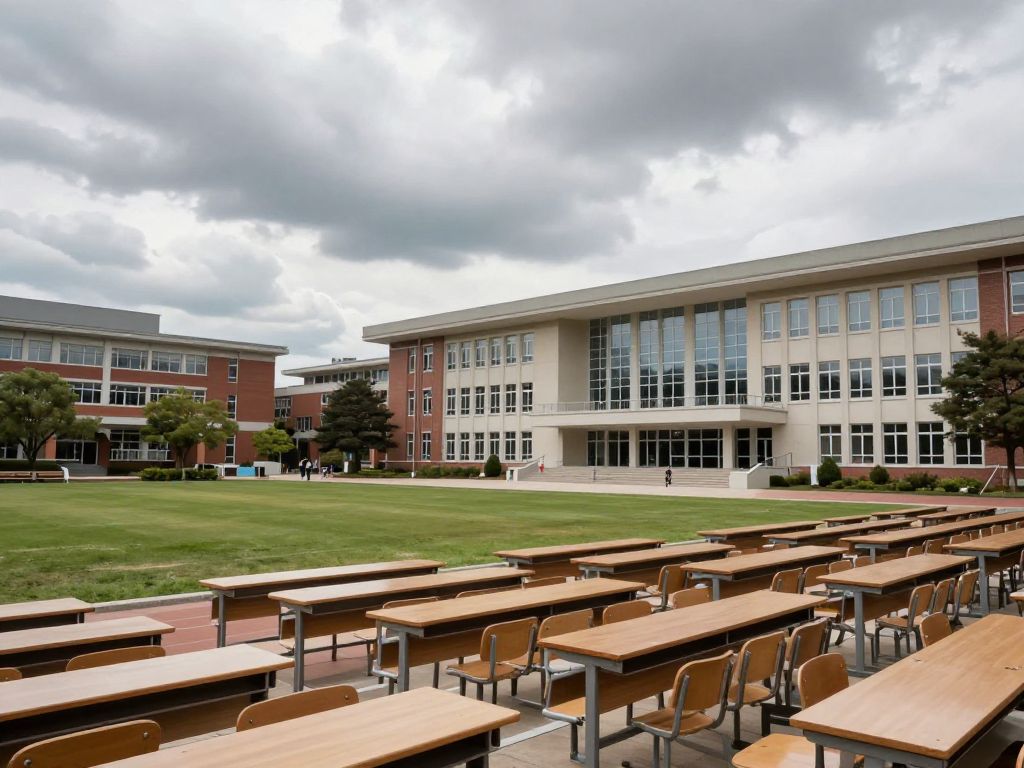 A view of Boston University campus illustrating budget cuts and financial uncertainties.
