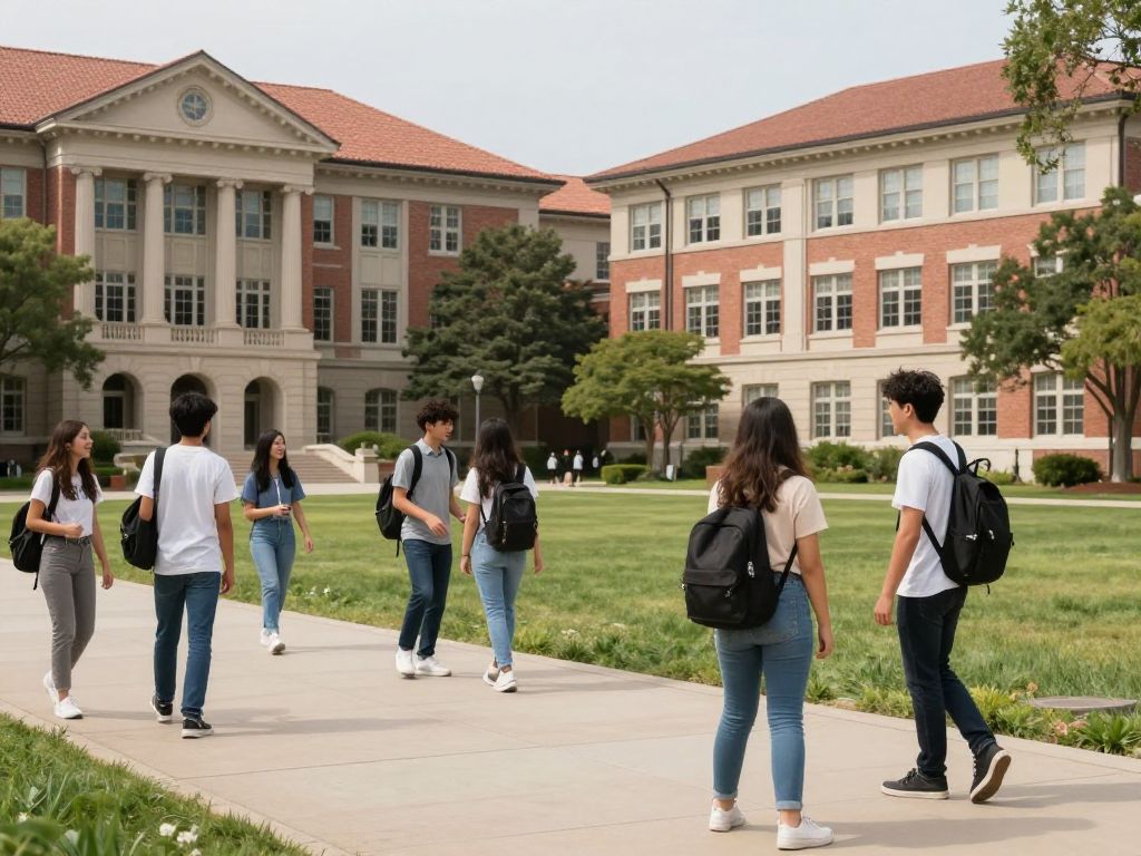 Boston University students on campus