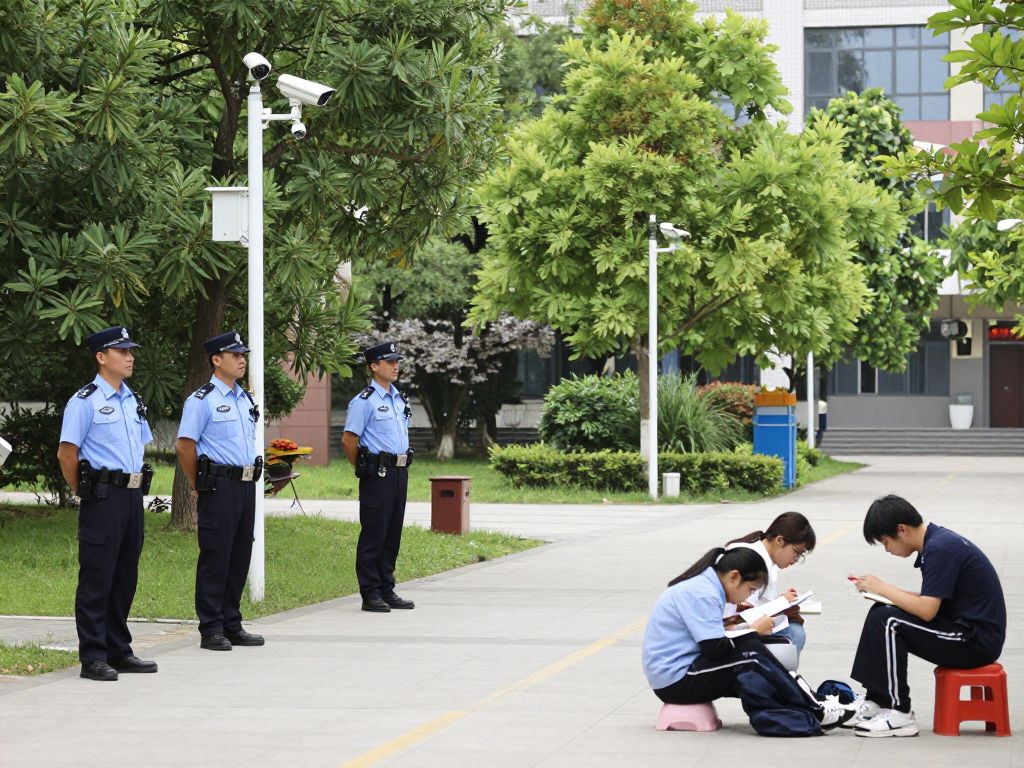 Vibrant Boston University campus showcasing enhanced security measures