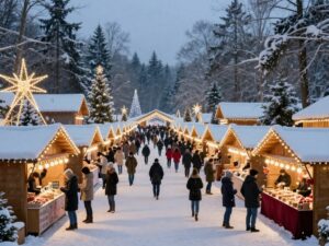 Festive winter display at Boston Winter Fest