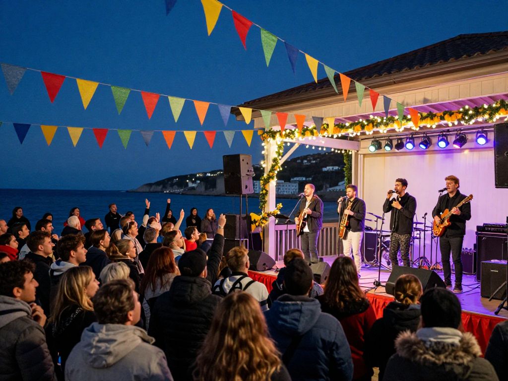 Local band performing at Chatham Squire during New Year's weekend.