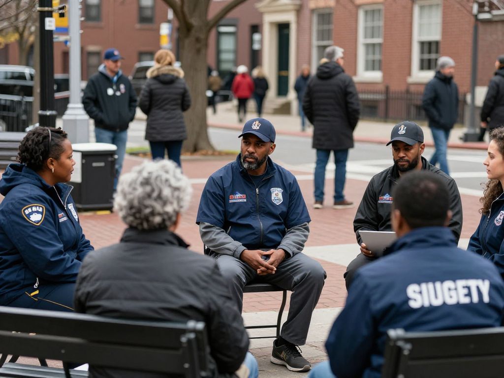 Residents of Boston discussing local crime and safety