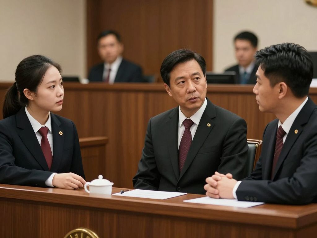 Courtroom during arraignment