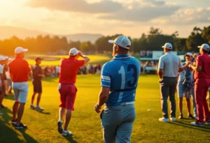 Golfers competing in the 2025 Grant Thornton Invitational at Tiburon Golf Club.