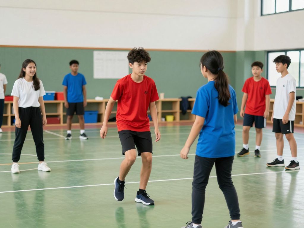 Students engaged in inclusive sports activities at school