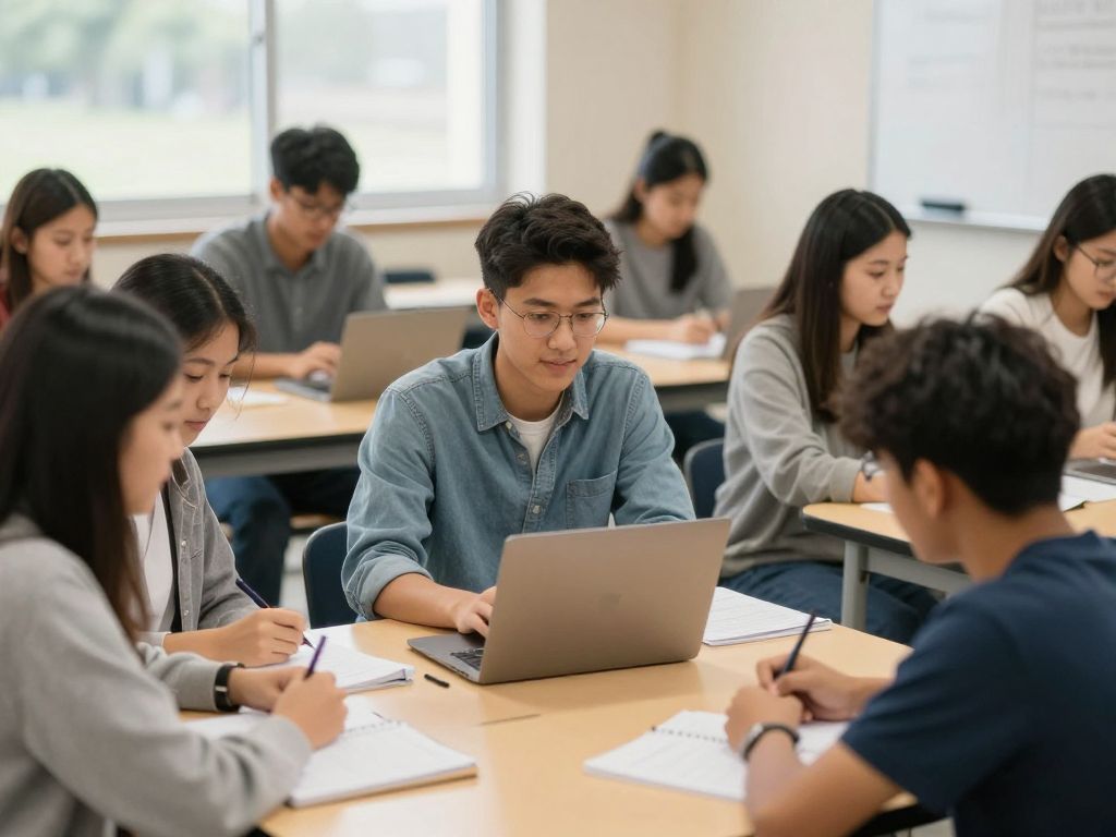Students in a classroom setting demonstrating inclusivity in education.