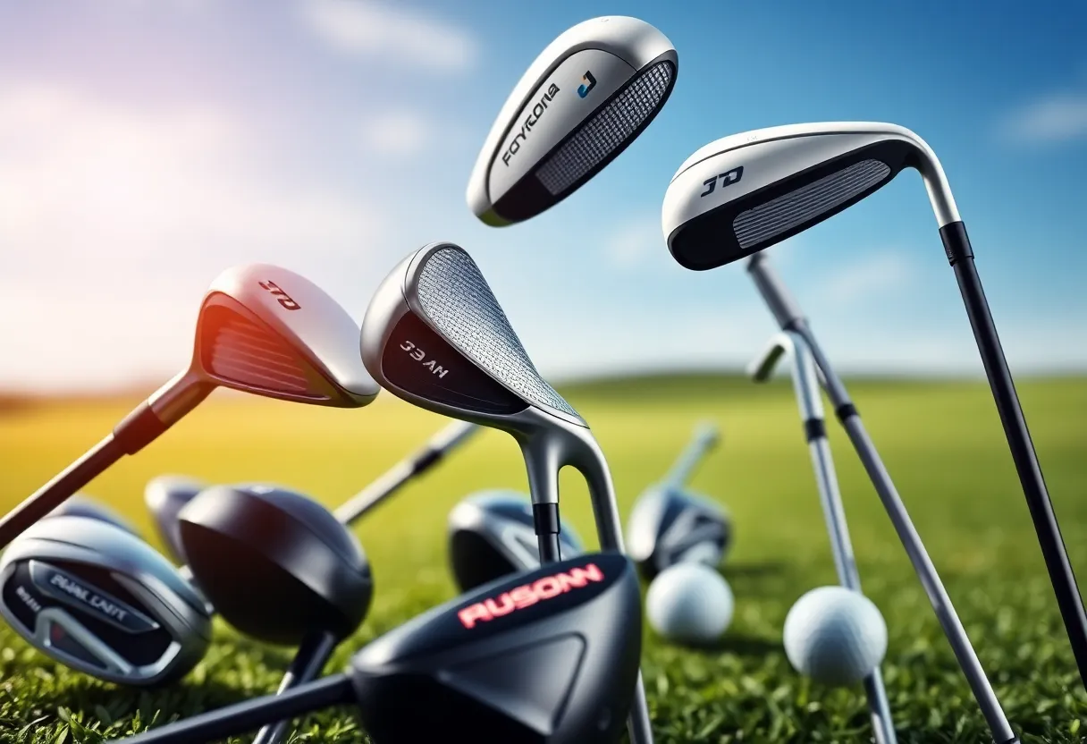 Display of the most influential golf clubs from the 21st century
