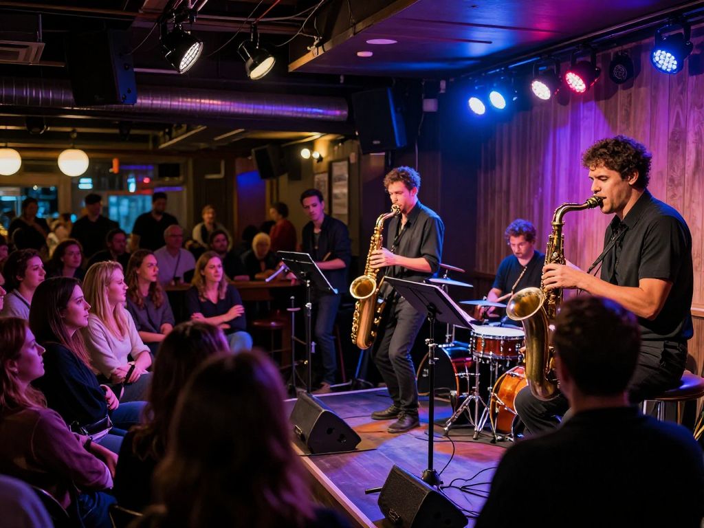 Audience enjoying a jazz performance at City Winery Boston