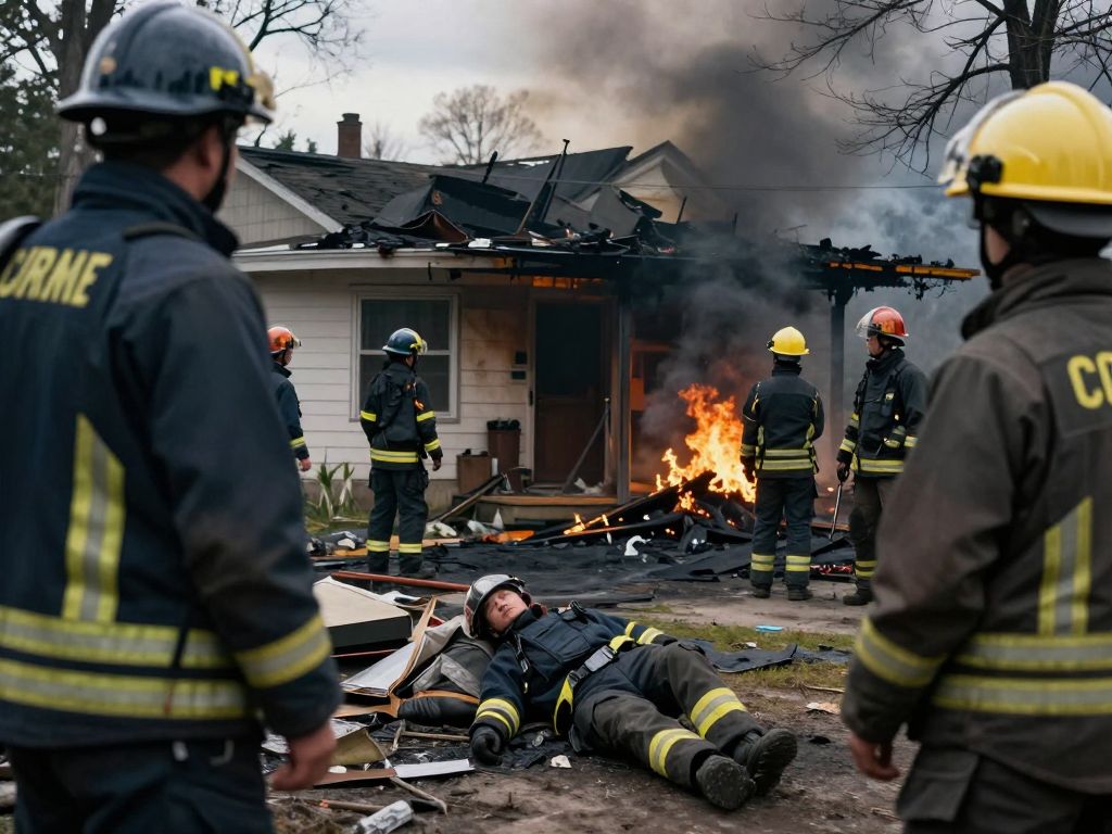 Community members coming together after a tragic fire.