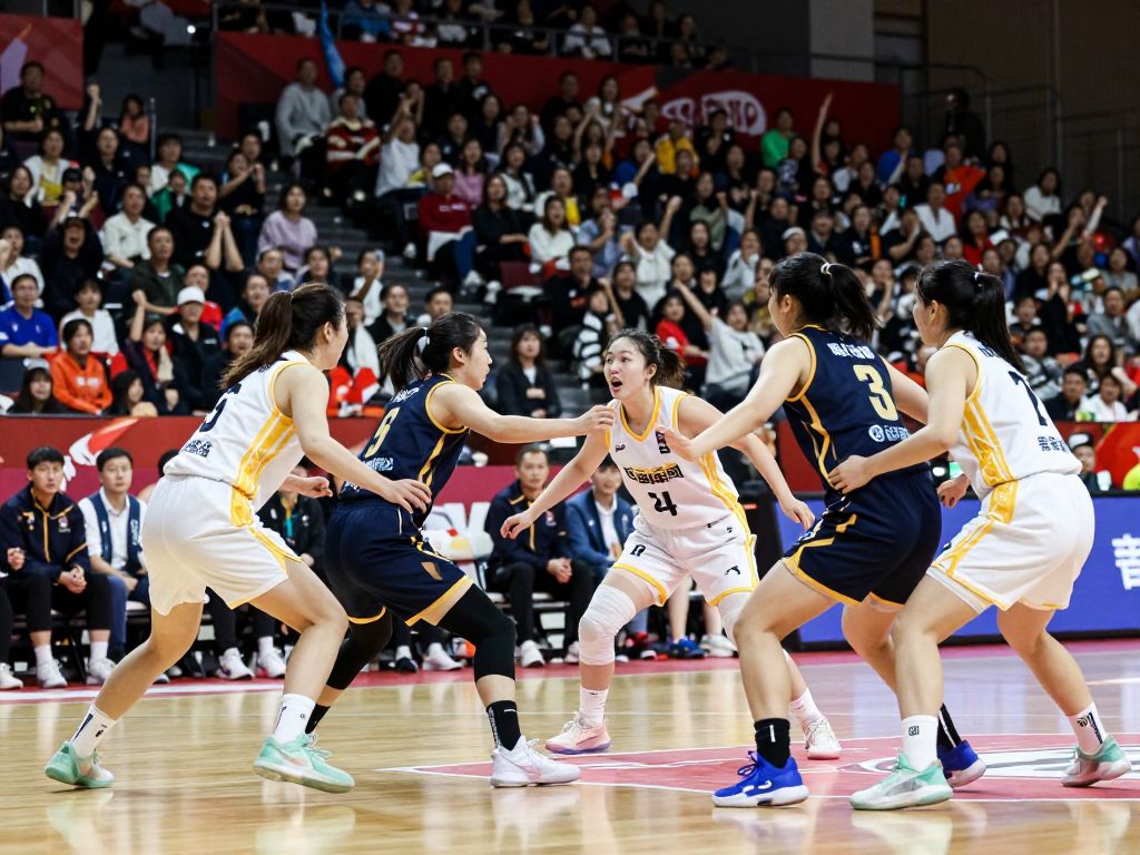 Action shot from Northeastern women's basketball game against Boston College