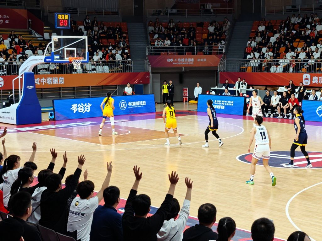 Northeastern women's basketball team celebrating after a victory on the court