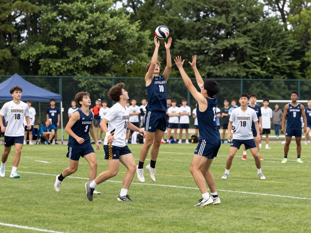 Tufts University student-athletes in action during a championship game.