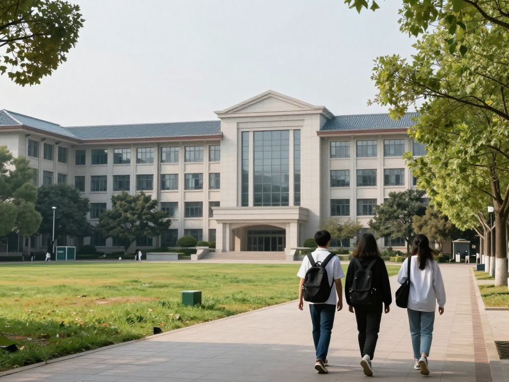 A peaceful university campus illustrating the importance of safety in academic environments.