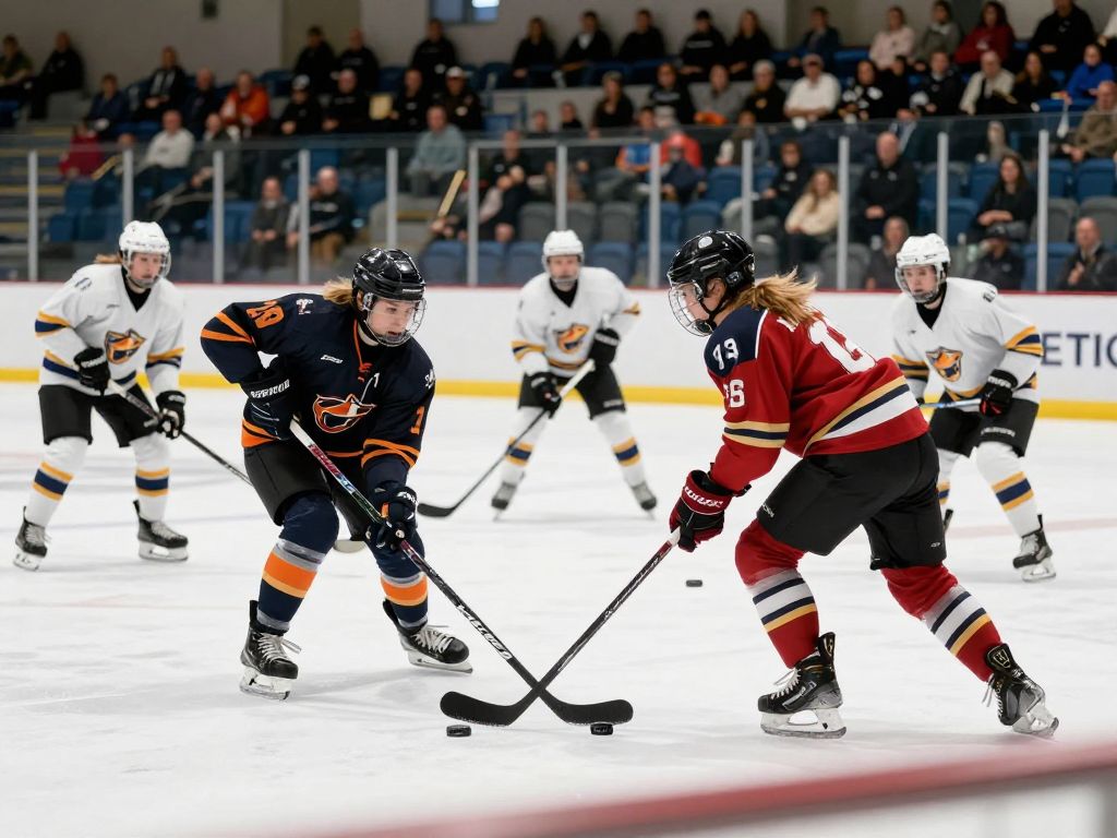 Women's hockey match between Boston College and Colgate University