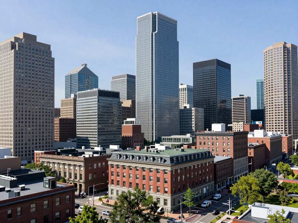 Boston cityscape highlighting the insurance sector