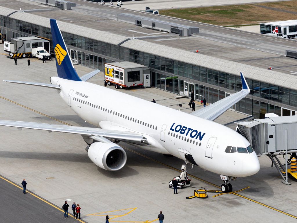 Busy scene at Boston Logan Airport with travelers heading to Super Bowl LX.