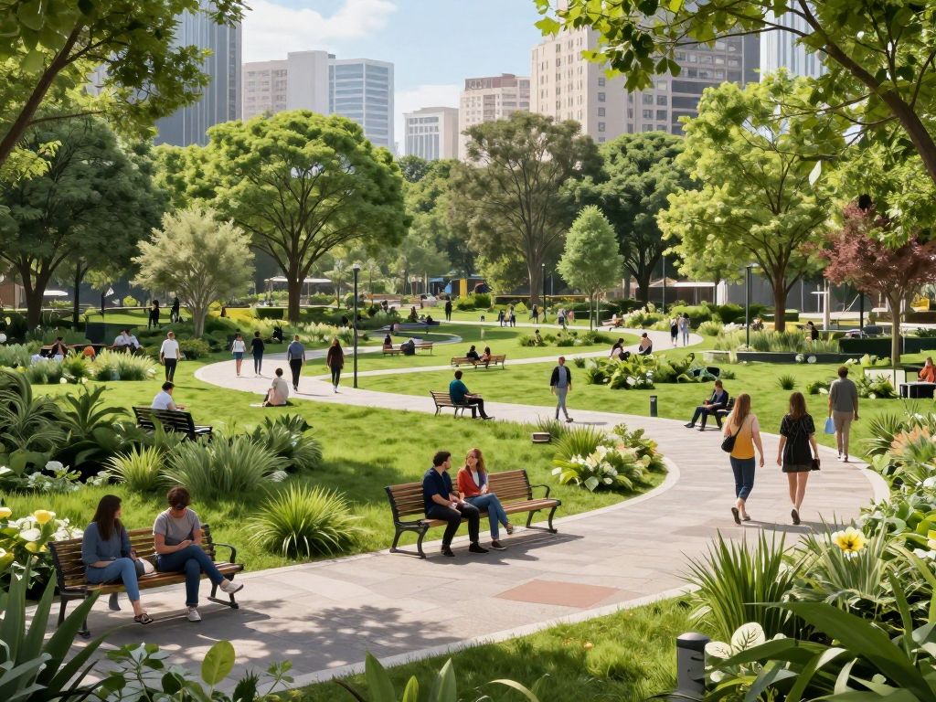 Conceptual design of a new public park in Boston