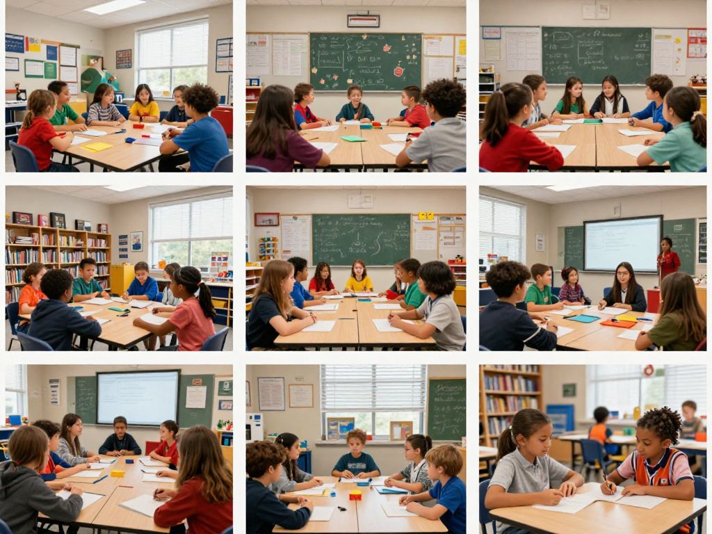 Collage of six Boston Public Schools recognized for academic excellence