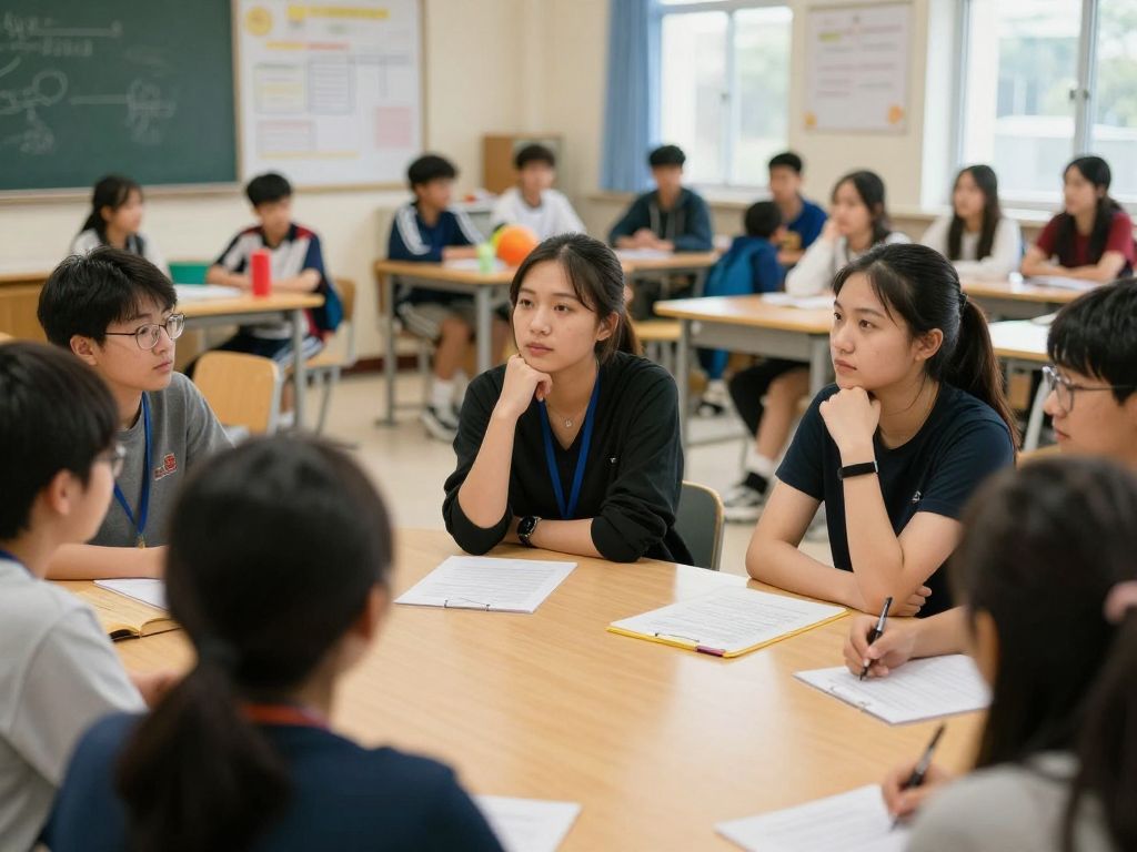 Educators discussing transgender athlete policies in schools