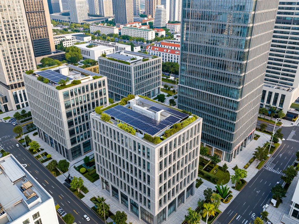 New buildings in Boston designed for net-zero carbon emissions.