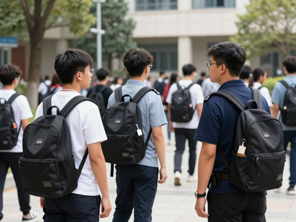 Students on Boston University campus promoting security awareness
