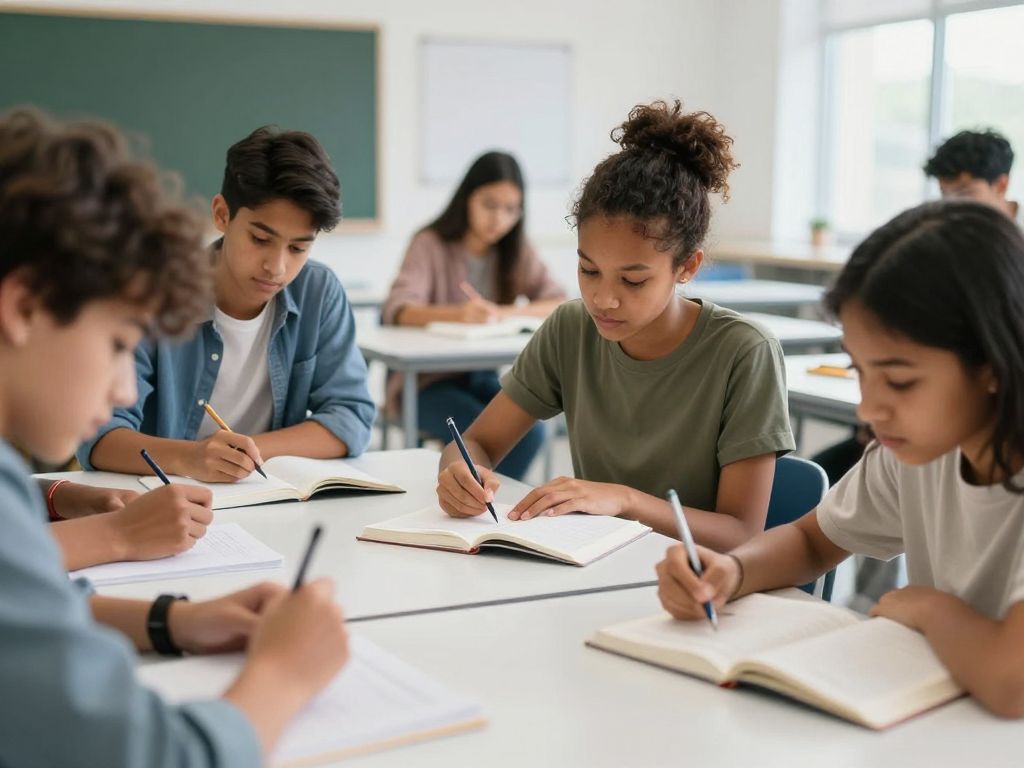 Students participating in a microcredentials program at Brandeis University