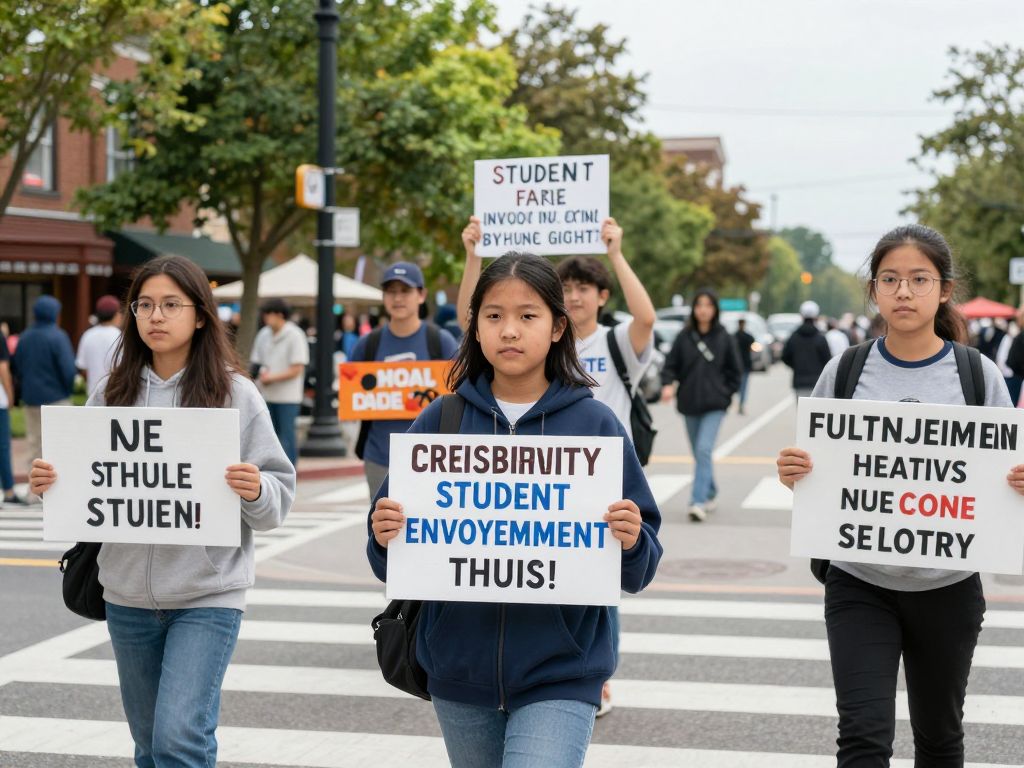 Protest in Chestnut Hill advocating for community engagement
