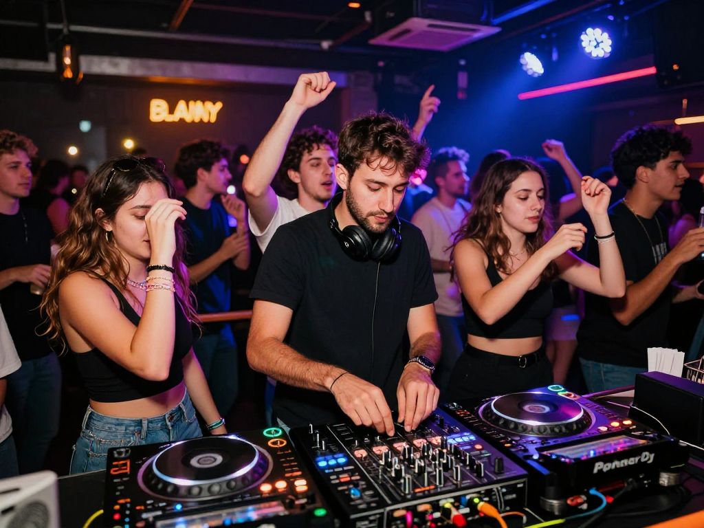 Crowd enjoying DJ DONUTS performance at Infectious Rhythm event