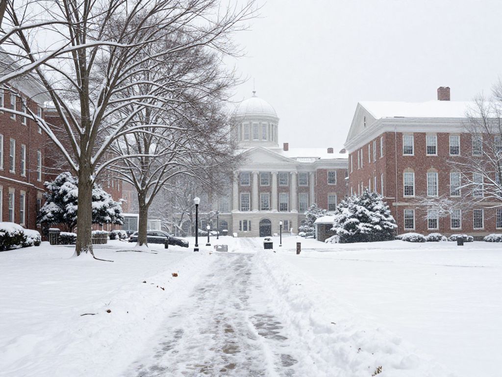 Winter storm blankets Emerson College campus