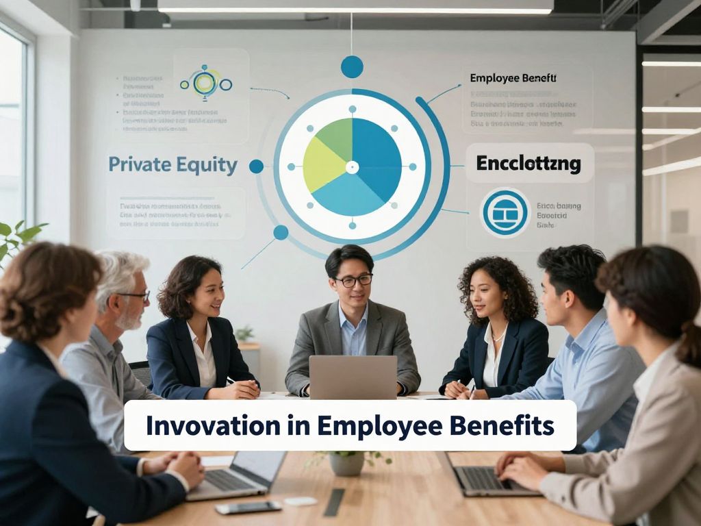 Abstract representation of innovation in employee benefits
