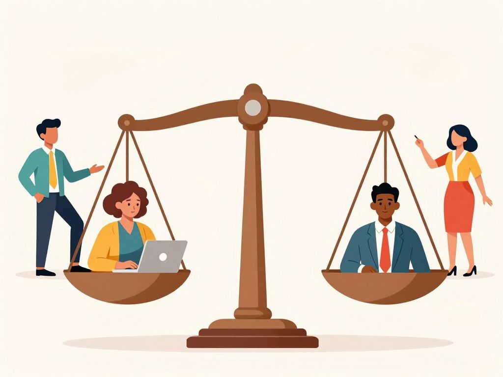 Artwork symbolizing equality and diversity in the workplace.