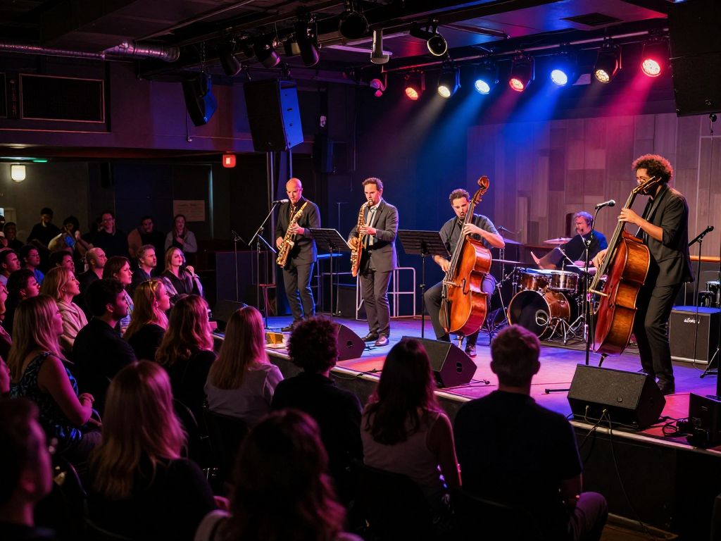 Audience enjoying a live performance at Chan's Fine Oriental Dining
