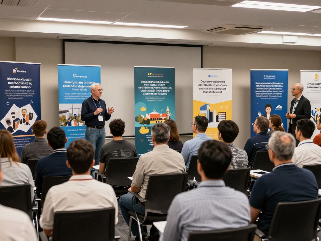 Participants at the Massachusetts Educational Summit discussing key initiatives in education.